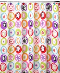 Jazz it up! A bold motif of swirls, stripes and florals in a lively palette gives this All That Jazz shower curtain a fun and carefree appeal that's full of flair. Jazz it up! A bold motif of swirls, stripes and florals in a lively palette gives this All That Jazz shower curtain a fun and carefree appeal that's full of flair.