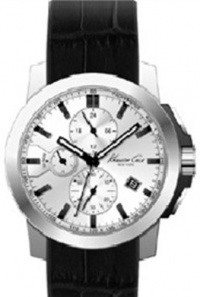 Kenneth Cole New York Men's KC1845 Dress Sport Triple Eye Chronograph Black Strap Watch Kenneth Cole New York Men's KC1845 Dress Sport Triple Eye Chronograph Black Strap Watch