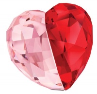 Swarovski Love Heart, Light Siam, medium Figurine Swarovski Love Heart, Light Siam, medium Figurine