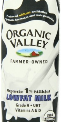 Organic Valley White 1 % Milkfat Lowfat Milk, 8-Ounce Carton (Pack of 12) Organic Valley White 1 % Milkfat Lowfat Milk, 8-Ounce Carton (Pack of 12)