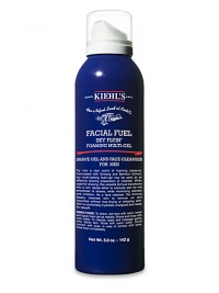 The ultimate all-in-one solution for your shaving and cleansing needs that relieves irritation and provides a smooth shave. Gentle to skin, this lightweight gel lathers quickly and with the help of caffeine, vitamin C and E, skin is hydrated, energized and ready for takeoff. Made in USA. 5 oz. The ultimate all-in-one solution for your shaving and cleansing needs that relieves irritation and provides a smooth shave. Gentle to skin, this lightweight gel lathers quickly and with the help of caffeine, vitamin C and E, skin is hydrated, energized and ready for takeoff. Made in USA. 5 oz.