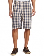 Lucky Brand Men's Flat Front Plaid Short