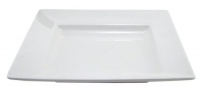 BIA Cordon Bleu Nouveau Square Shallow Bowls, Set of 2, White BIA Cordon Bleu Nouveau Square Shallow Bowls, Set of 2, White