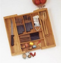 Lipper International Bamboo Expandable 23-Inch Drawer Organizer Lipper International Bamboo Expandable 23-Inch Drawer Organizer