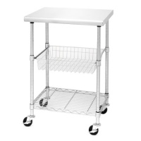 Seville Classics SHE18321 Stainless Steel Kitchen Workstation Seville Classics SHE18321 Stainless Steel Kitchen Workstation