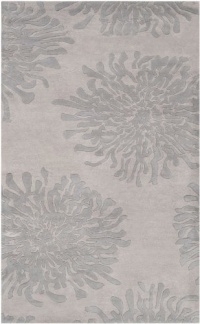 Area Rug 3x5 Rectangle Contemporary Gray Color - Surya Bombay Rug from RugPal Area Rug 3x5 Rectangle Contemporary Gray Color - Surya Bombay Rug from RugPal