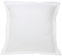 Fresh Ideas Tailored Poplin Pillow Sham Euro, White Fresh Ideas Tailored Poplin Pillow Sham Euro, White