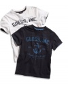 GUESS Kids Little Boy Short-Sleeve Anchor Tee, NAVY (5/6)