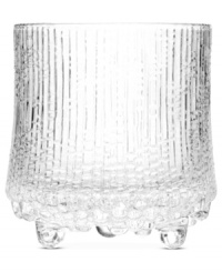 A testament to winter's beauty, Ultima Thule double old-fashioned glasses feature distinctive shaping inspired by melting ice and designed by Tapio Wirkkala. Originally crafted using a wooden mold, each piece in the Iittala collection reflects thousands of hours of glass blowing technique. A testament to winter's beauty, Ultima Thule double old-fashioned glasses feature distinctive shaping inspired by melting ice and designed by Tapio Wirkkala. Originally crafted using a wooden mold, each piece in the Iittala collection reflects thousands of hours of glass blowing technique.