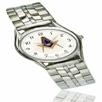 Men's Caravelle BY Bulova Fold-Over Bracelet Watch From Masonic Men's Caravelle BY Bulova Fold-Over Bracelet Watch From Masonic