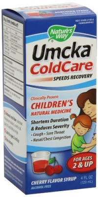 Nature's Way Umcka Coldcare Children's Cherry Syrup, 4-ounce Nature's Way Umcka Coldcare Children's Cherry Syrup, 4-ounce