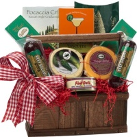 Art of Appreciation Gift Baskets Meat and Cheese Lovers Tote with Smoked Salmon Art of Appreciation Gift Baskets Meat and Cheese Lovers Tote with Smoked Salmon
