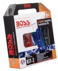 Boss KIT-2 Complete 8 Gauge Amplifier Installation Kit