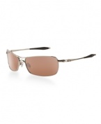 Oakley's latest rendition of an alloy metal frame, these sunglasses merge classic and contemporary design. They feature polarized, mirrored lenses, classic pilot design and contemporary, modern arms with Oakley's Three-Point Fit that increase grip with sweat. Oakley uses innovation, technology and sleek design to craft smarter sunglasses for you.