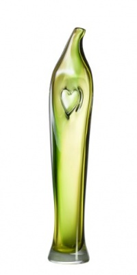 Kosta Boda Bali Vase, Tall, Green