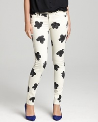 An artistic floral print breathes new life into these stretchy Paige Denim jeans--the skinny statement maker to fuel your denim obsession. An artistic floral print breathes new life into these stretchy Paige Denim jeans--the skinny statement maker to fuel your denim obsession.