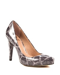 The leopard trend shines in these pointed toe patent pumps; from VINCE CAMUTO. The leopard trend shines in these pointed toe patent pumps; from VINCE CAMUTO.