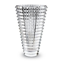 This best selling vase, designed by Nicolas Triboulot, cuts an imposing figure with dazzling geometric cut crystal.