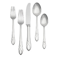 Waterford's Lismore Essence flatware collection is characterized by a slender, more modern take on the classic Lismore pattern. Setting includes place fork, place knife, place spoon, salad fork and teaspoon. Waterford's Lismore Essence flatware collection is characterized by a slender, more modern take on the classic Lismore pattern. Setting includes place fork, place knife, place spoon, salad fork and teaspoon.