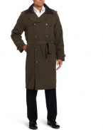 London Fog Men's Bogart Double Breasted Belted Trench Coat