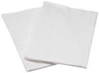 Pinzon Hemstitch 400-Thread-Count Egyptian Cotton Sateen King Pillowcase, Set of 2, White Pinzon Hemstitch 400-Thread-Count Egyptian Cotton Sateen King Pillowcase, Set of 2, White