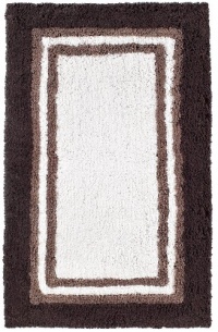 Resort Collection 30x50 Chocolate by Cotton Craft - 250 Gram Pure Cotton Bath Rugs - 7 Star Hotel Collection - Like stepping on a cloud - super absorbent & luxurious - Elegant border design with White center Resort Collection 30x50 Chocolate by Cotton Craft - 250 Gram Pure Cotton Bath Rugs - 7 Star Hotel Collection - Like stepping on a cloud - super absorbent & luxurious - Elegant border design with White center