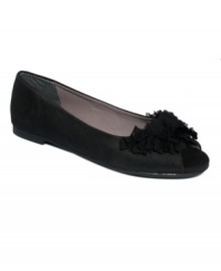 Perfectly charming. Upgrade your casual style with the Uptown Girl flats from CL by Laundry. Crafted in silk with a lovely embellishment at the toe, you'll forget you're not wearing heels. Perfectly charming. Upgrade your casual style with the Uptown Girl flats from CL by Laundry. Crafted in silk with a lovely embellishment at the toe, you'll forget you're not wearing heels.