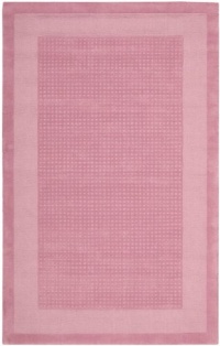 Nourison Westport Solid Pink 5.0-Feet by 8.0-Feet 100% Wool Room Size Rug Nourison Westport Solid Pink 5.0-Feet by 8.0-Feet 100% Wool Room Size Rug