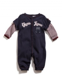 GUESS GUESS Coveralls with Embroidery, NAVY (6/9M) GUESS GUESS Coveralls with Embroidery, NAVY (6/9M)
