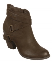 Boots you can bet on. Fergalicious' Lucky booties are styled with straps and buckles and features an inside zipper for comfortable access. Boots you can bet on. Fergalicious' Lucky booties are styled with straps and buckles and features an inside zipper for comfortable access.