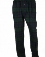 Polo Ralph Lauren Sleepwear Flannel Plaids (Large) Navy, Black and Green (Red Polo logo) Pajama Pants, Size XLarge