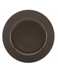 Elegance comes easy with the Fair Harbor round platter, perfect for roast chicken or grilled steak. Durable stoneware in a warm mocha hue is half glazed, half matte and totally timeless. Elegance comes easy with the Fair Harbor round platter, perfect for roast chicken or grilled steak. Durable stoneware in a warm mocha hue is half glazed, half matte and totally timeless.