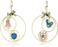Betsey Johnson Flights of Fancy Owl and Bird Gypsy Hoop Earrings Betsey Johnson Flights of Fancy Owl and Bird Gypsy Hoop Earrings