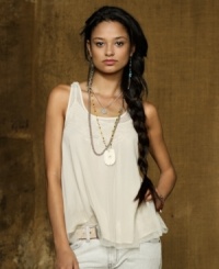 Denim & Supply Ralph Lauren's beaded ballet tank drapes along the body with effortless elegance and looks equally chic mixed with edgier pieces. Denim & Supply Ralph Lauren's beaded ballet tank drapes along the body with effortless elegance and looks equally chic mixed with edgier pieces.