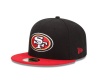 NFL San Francisco 49Ers Black and Team Color 59Fifty Fitted Cap