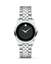Women's Movado Museum Classic® watch in solid stainless steel with black Museum dial.