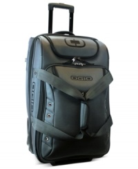 Take travel to new heights with this rugged, sporty, ready-for-anything duffel. Combining the ease of rolling mobility and the convenience of easy packing, this duffel features multiple interior and exterior pockets for quick organization and a roomy fully-lined main compartment with garment restraints and a mesh pocket. Plus, the zip-around drop-bottom design lets you choose how much you want to take-along. Take travel to new heights with this rugged, sporty, ready-for-anything duffel. Combining the ease of rolling mobility and the convenience of easy packing, this duffel features multiple interior and exterior pockets for quick organization and a roomy fully-lined main compartment with garment restraints and a mesh pocket. Plus, the zip-around drop-bottom design lets you choose how much you want to take-along.