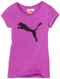 Puma - Kids Girls 7-16 Big Cat Tee, Berry, Large Puma - Kids Girls 7-16 Big Cat Tee, Berry, Large