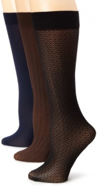 Anne Klein Women's 3 Pack Diamond Dot Trouser Sock Anne Klein Women's 3 Pack Diamond Dot Trouser Sock