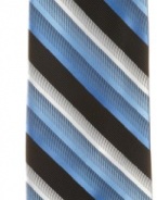 Haggar Men's Washable Shaded Review Stripe Tie
