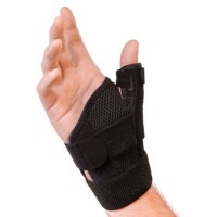 Mueller Sports Medicine Reversible Thumb Stabilizer, Black, Measure Around Wrist- Fits 5.5 - 10.5 Inches Mueller Sports Medicine Reversible Thumb Stabilizer, Black, Measure Around Wrist- Fits 5.5 - 10.5 Inches