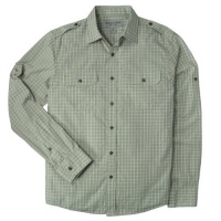 Michael Kors Men's Plaid Shirt with Roll-Up Sleeves Michael Kors Men's Plaid Shirt with Roll-Up Sleeves