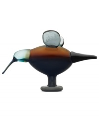 A rare bird, the Festive Catcher from iittala assumes a standing pose, its wings prepped for flight. First hatched in 1972 by artist Oiva Toikka, the fanciful Birds collection captures the nuances of each creature in beautiful mouth-blown glass. A rare bird, the Festive Catcher from iittala assumes a standing pose, its wings prepped for flight. First hatched in 1972 by artist Oiva Toikka, the fanciful Birds collection captures the nuances of each creature in beautiful mouth-blown glass.