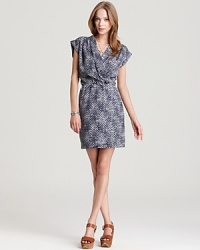 Mix up your work essentials with this Aqua dress, which pairs a faux wrap front and cinched waist for the ultimate fashionable fit. Mix up your work essentials with this Aqua dress, which pairs a faux wrap front and cinched waist for the ultimate fashionable fit.