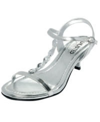 The Unlisted Kind Care sandals glitter and gleam with their shining upper, beaded details and cute kitten heel. The Unlisted Kind Care sandals glitter and gleam with their shining upper, beaded details and cute kitten heel.