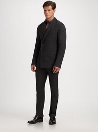 A rich wool blend shapes and defines this double-breasted style, perfect for layering throughout the season.Snap closurePeak lapelChest welt, waist patch pocketsSide vents40% nylon/30% wool/20% viscose/10% angoraDry cleanImported A rich wool blend shapes and defines this double-breasted style, perfect for layering throughout the season.Snap closurePeak lapelChest welt, waist patch pocketsSide vents40% nylon/30% wool/20% viscose/10% angoraDry cleanImported