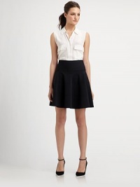 Soft cotton jersey finished with seamed tiers in a shapely fit-and-flare silhouette.High waistSeam detailsCenter back zipperAbout 20 long48% acrylic/45% nylon/7% spandexDry cleanImportedModel shown is 5'9½ (176cm) wearing US size 4. Soft cotton jersey finished with seamed tiers in a shapely fit-and-flare silhouette.High waistSeam detailsCenter back zipperAbout 20 long48% acrylic/45% nylon/7% spandexDry cleanImportedModel shown is 5'9½ (176cm) wearing US size 4.