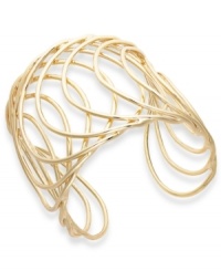 You'll go positively crazy for this latest trend. It's all about cuff love this season and INC International Concepts' circular cuff bracelet is no exception! Open-cut circles create a standout statement in a gold tone mixed metal setting. Approximate diameter: 2-1/5 inches. You'll go positively crazy for this latest trend. It's all about cuff love this season and INC International Concepts' circular cuff bracelet is no exception! Open-cut circles create a standout statement in a gold tone mixed metal setting. Approximate diameter: 2-1/5 inches.