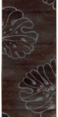 Nourison Interpretations Brown Floral 2.3-Feet by 8-Feet Polyacrylic Runner Rug Nourison Interpretations Brown Floral 2.3-Feet by 8-Feet Polyacrylic Runner Rug