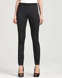 Not Your Daughter's Jeans Petites' Claire Pull-On Denim Leggings in Black/Grey Wash Not Your Daughter's Jeans Petites' Claire Pull-On Denim Leggings in Black/Grey Wash